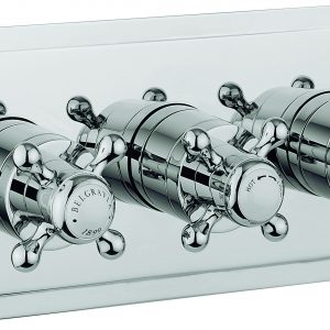Belgravia 3 Handle Trimset (must be paired with WLBP2001RC+) Chrome Crosshead (BL2001LBPC-VS+)