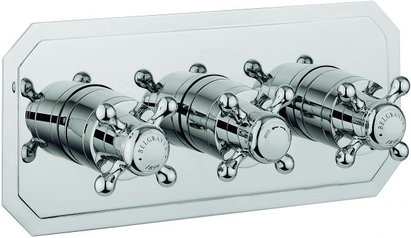 Belgravia 3 Handle Trimset (must be paired with WLBP2001RC+) Chrome Crosshead (BL2001LBPC-VS+)