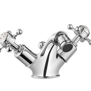 Belgravia Crosshead Bidet Mono Mixer with Waste Deck Mounted Chrome (BL210DPC)