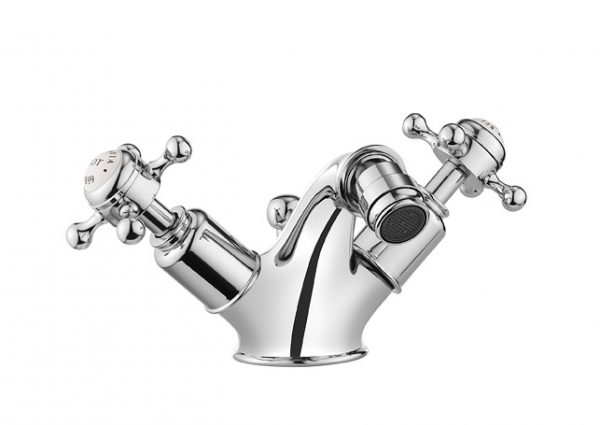 Belgravia Crosshead Bidet Mono Mixer with Waste Deck Mounted Chrome (BL210DPC)