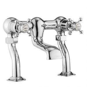 Belgravia Crosshead Bath Filler Deck Mounted Chrome (BL322DC)