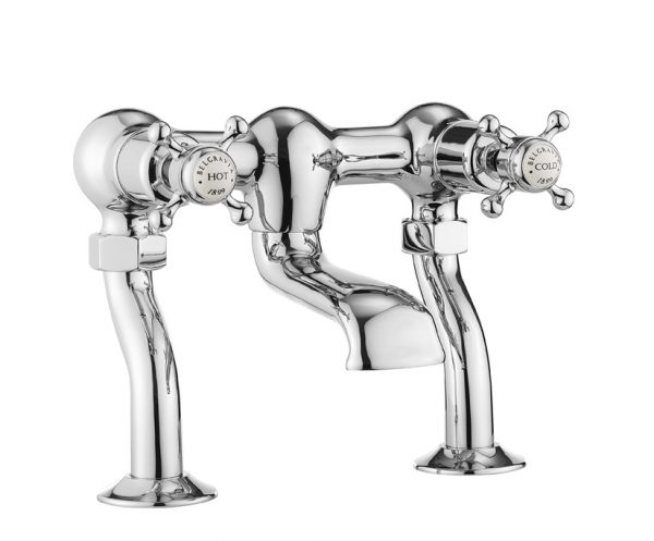 Belgravia Crosshead Bath Filler Deck Mounted Chrome (BL322DC)