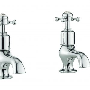 Belgravia Crosshead Bath Taps Deck Mounted Chrome (BL340DC)