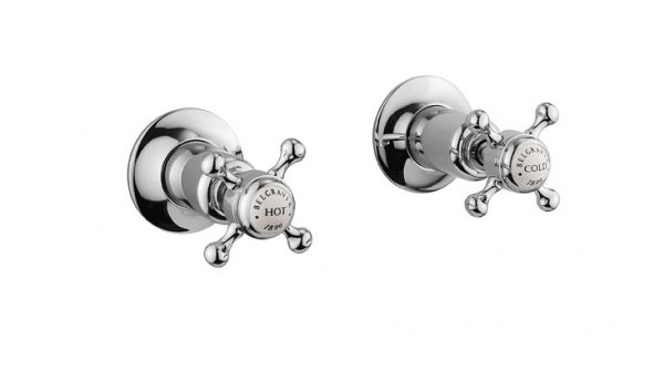 Belgravia Crosshead Wall Stop Taps Chrome (BL350WC)
