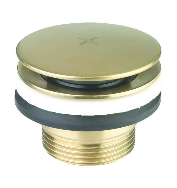 Universal Basin Click Clack Waste Brushed Brass (BSW0290F)