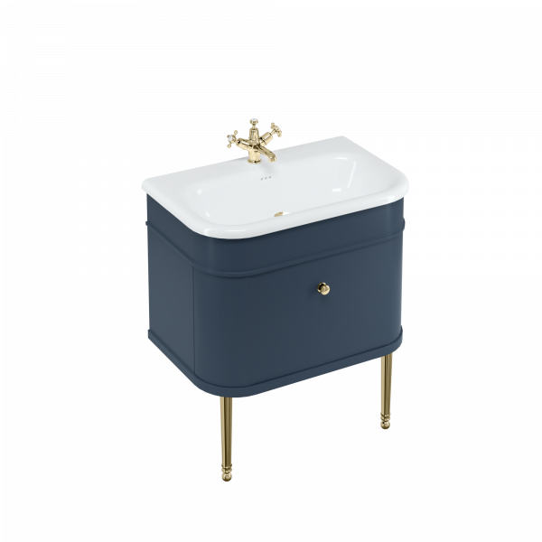 Chalfont 75cm Single drawer unit - Blue (CH75B) - Image 5