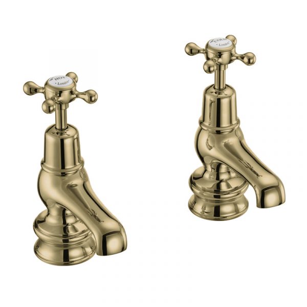 Claremont Regal QT 3" Basin Taps - Gold (CLR1-QT GOLD)