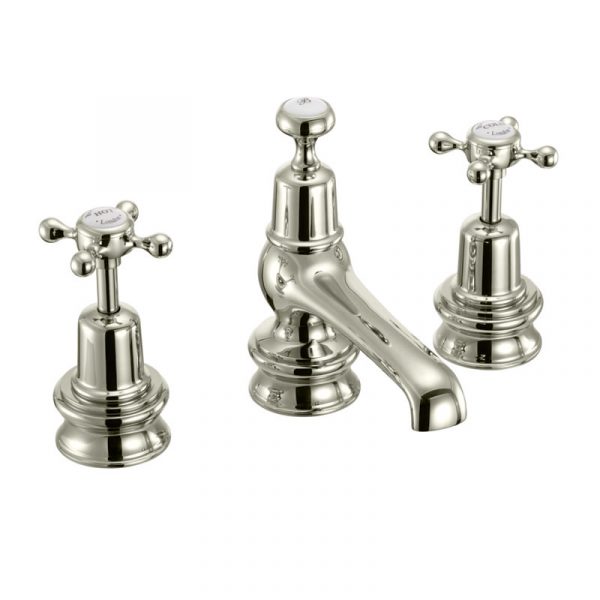 Regent 3TH Basin Mixer Pop Up Waste Brushed Nickel (CLR12-QT BNKL)