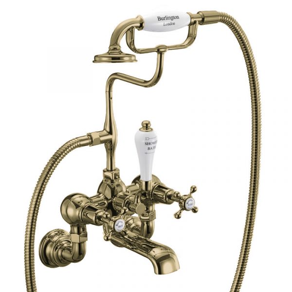 Claremont QT Regent Wall Bath Mixer Gold (CLR17-QT GOLD)