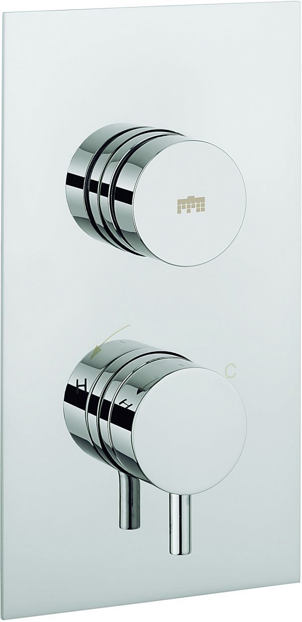 Dial Kai Lever Single Outlet Thermostatic Shower Valve Chrome (DIAL-KAI-1) - Image 2
