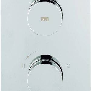 Dial Kai Lever Single Outlet Thermostatic Shower Valve Chrome (DIAL-KAI-1)