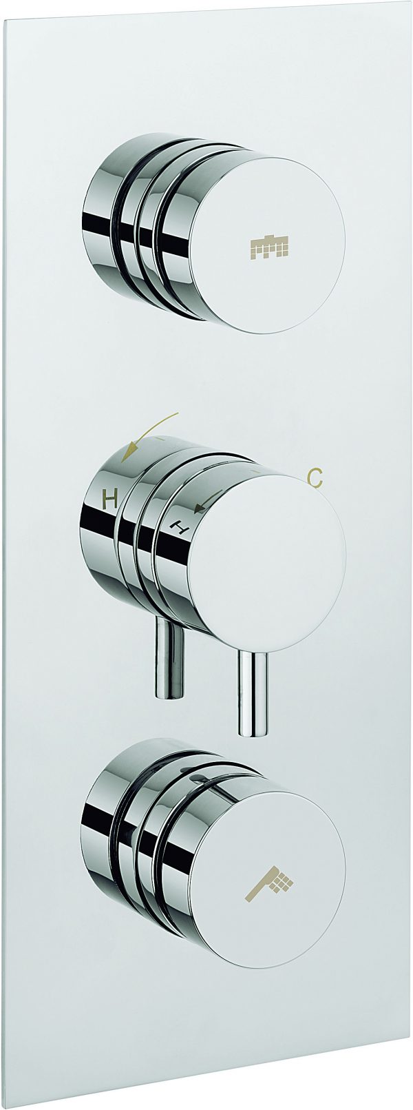 Dial Kai Lever Thermostatic Shower Valve with 2 Way Diverter Chrome (DIAL-KAI-3) - Image 2