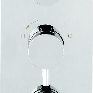 Dial Kai Lever Thermostatic Shower Valve with 2 Way Diverter Chrome (DIAL-KAI-3)