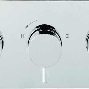 Dial Kai Lever Thermostatic Bath Valve with 2 Way Diverter Chrome (DIAL-KAI-5)
