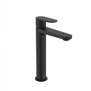 Drift Tall Basin Monobloc With Clicker Waste Matt Black (DR112DNM)