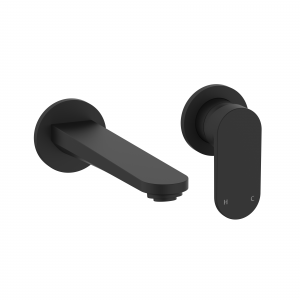 Drift 2H Basin Set Wall Mounted Matt Black (DR120WNM)