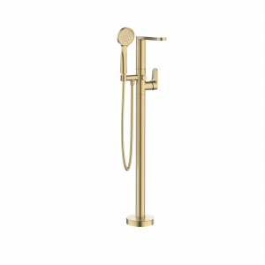Drift Bath Shower Mixer Floor Standing Brushed Brass (DR416FF)