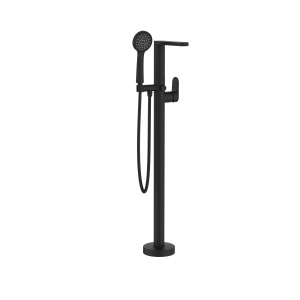 Drift Bath Shower Mixer Floor Standing Matt Black (DR416FM)