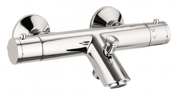 Exposed Kai Thermostatic Bath Shower Mixer Chrome (EV1211EC)