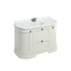 Freestanding 134 Curved Vanity Unit with drawers - Sand (FC4S) - Image 2