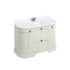 Freestanding 134 Curved Vanity Unit with drawers - Sand (FC4S) - Image 3