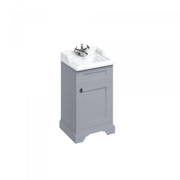 Freestanding 50cm basin unit with door - Grey (FC8G)