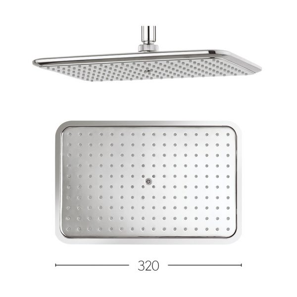 Essence Fixed Head 320x210mm Chrome (FH321C) - Image 2