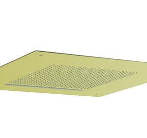 Tranquil Recessed Shower Head with Waterfall 500mm Brushed Brass (FH510F)
