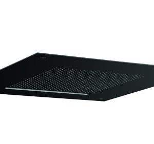 Tranquil Recessed Shower Head with Waterfall 500mm Matt Black (FH510M)