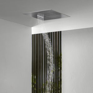 Revive Wave Flow Recessed Shower Head 380x380  Chrome (FH800C)