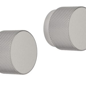 Knurled Handle x2 Brushed Stainless (FHKNURLBV)