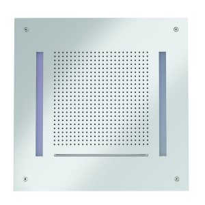Tranquil Recessed Shower Head with Waterfall & Chromotherapy 500mm Chrome (FHX760C)