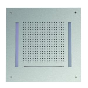 Tranquil Recessed Shower Head with Waterfall & Chromotherapy 500mm Stainless Steel Effect (FHX760V)