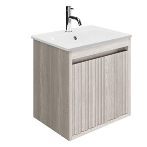 Flute 1 Drawer Wall Hung Unit Navarra Oak (FL4950DNO)
