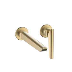 Foile Basin 2H Set Wall Mounted Brushed Brass (FO120WNF)