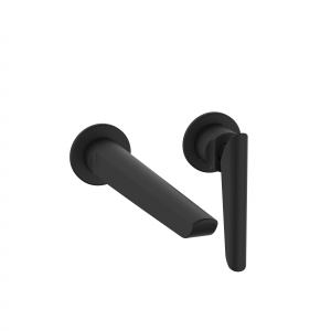 Foile Basin 2H Set Wall Mounted Matt Black (FO120WNM)