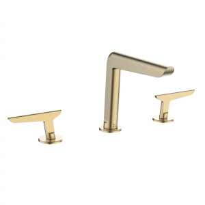 Foile Basin 3H Set Deck Mounted Brushed Brass (FO135DNF)