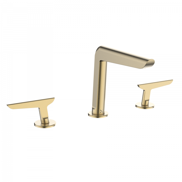 Foile Basin 3H Set Deck Mounted Brushed Brass (FO135DNF)