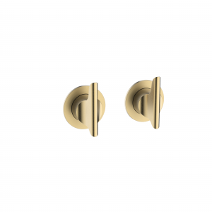 Module Foile 2 Handle Set Brushed Brass (FOMODIVLBPF)