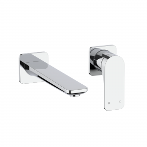 Fuse 2H Basin Set Wall Mounted Chrome (FS120WNC)