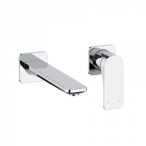 Fuse 2H Basin Set Wall Mounted Chrome (FS120WNC)