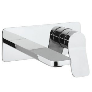 Glide II Basin Set Single Plate Wall Mounted Chrome (GD121WNC)
