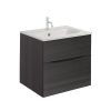 Glide II 2 Drawer Basin Unit 500 Steelwood (GL5000DST+) - Image 7