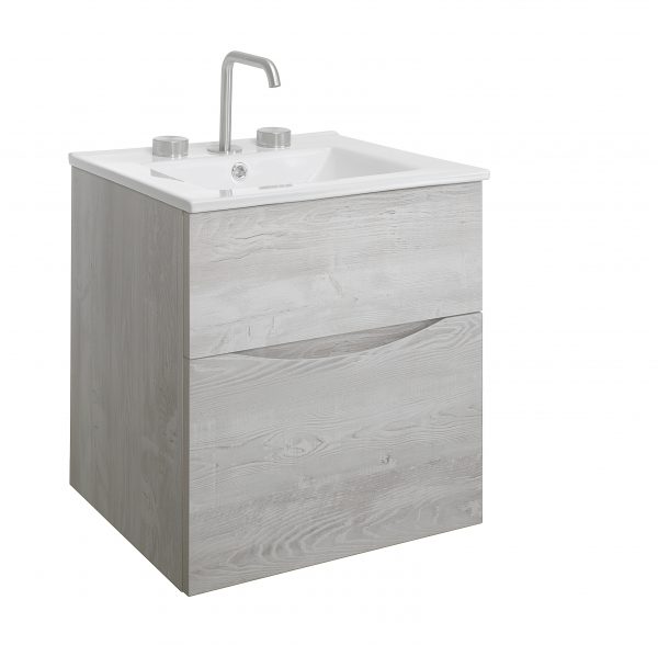 Glide II 2 Drawer Basin Unit 500 Nordic Oak (GL5000DNO+) - Image 5