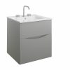 Glide II 2 Drawer Basin Unit 500 Storm Grey (GL5000DSG+)