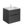 Glide II 2 Drawer Basin Unit 500 Steelwood (GL5000DST+)