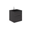 Glide II 2 Drawer Basin Unit 500 Steelwood (GL5000DST+) - Image 2