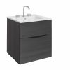 Glide II 2 Drawer Basin Unit 500 Steelwood (GL5000DST+) - Image 4