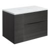 Glide II 2 Drawer Basin Unit 500 Steelwood (GL5000DST+) - Image 6