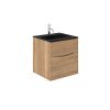 Glide II 2 Drawer Basin Unit 500 Windsor Oak (GL5000DWO+)